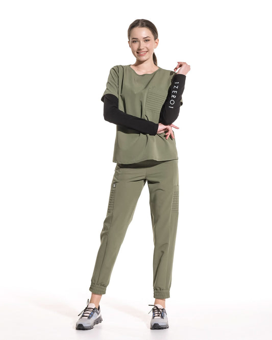 Bluza medicala NEVIA olive - 1zero1.ro