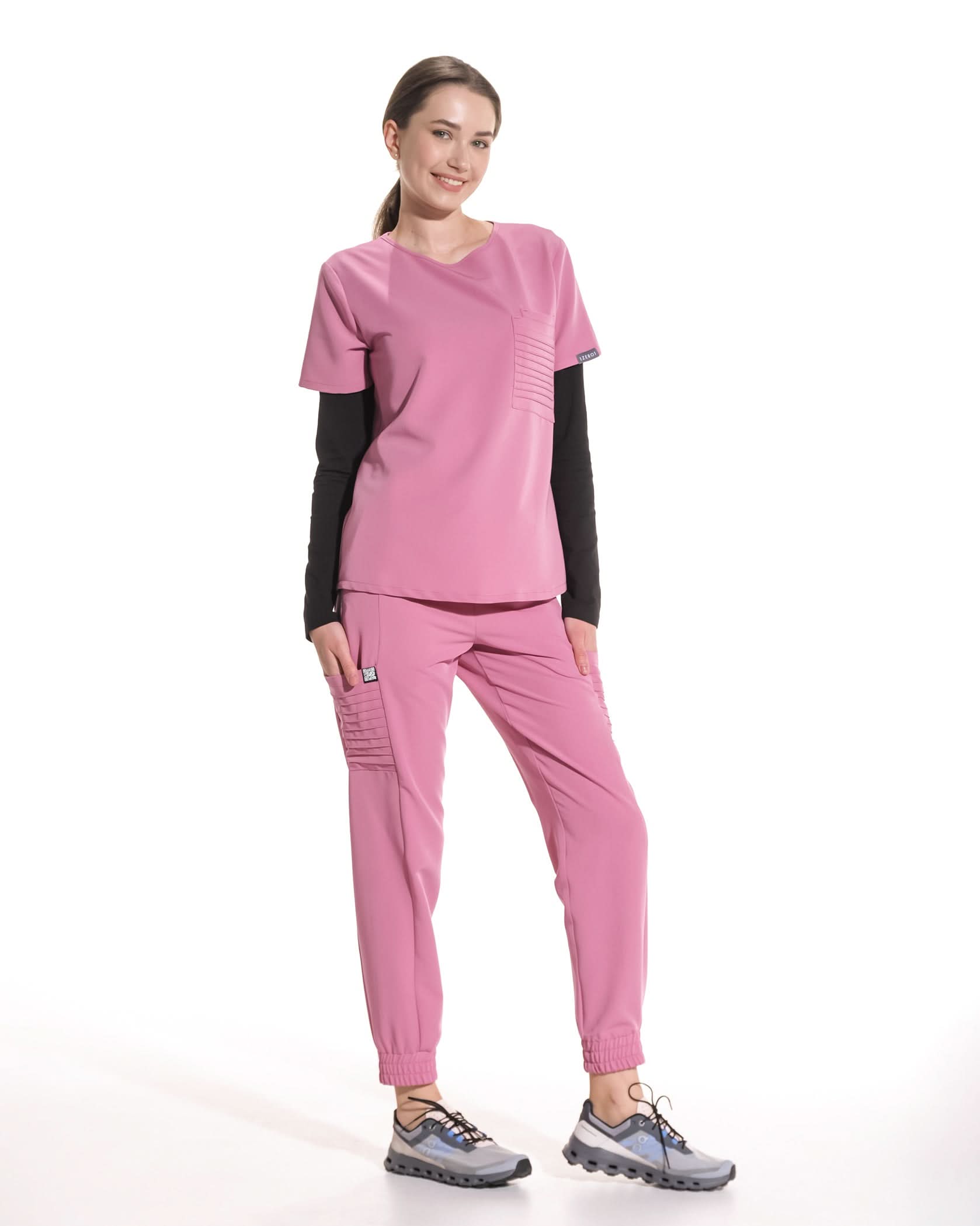 Bluza medicala NEVIA rose dust - 1zero1.ro
