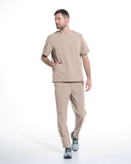 Bluza medicala barbati EVER latte - 1zero1.ro