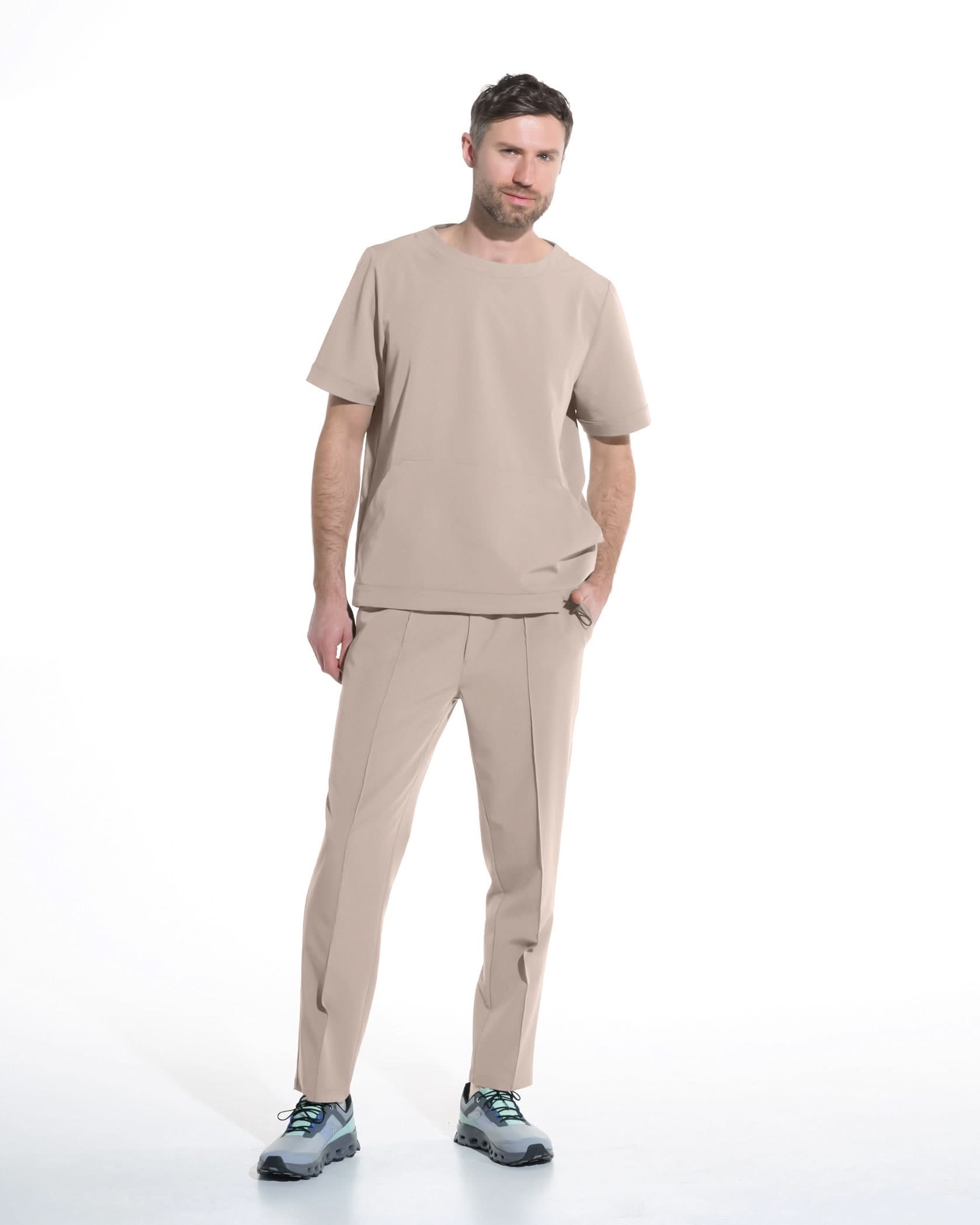 Bluza medicala barbati EVER latte - 1zero1.ro