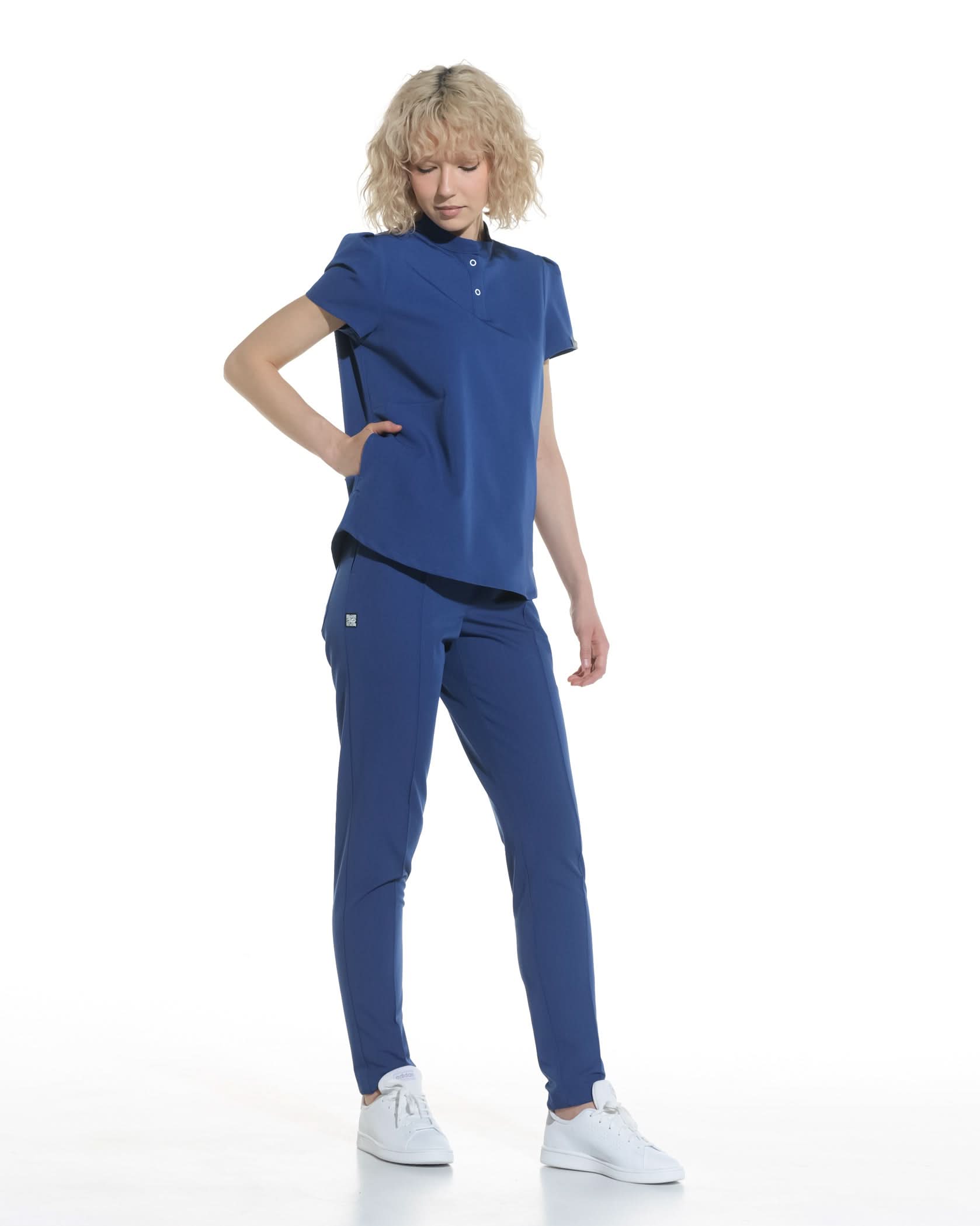 Bluza medicala FRIDA royal blue - 1zero1.ro