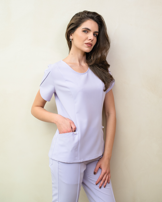 PETALI bluza medicala lila