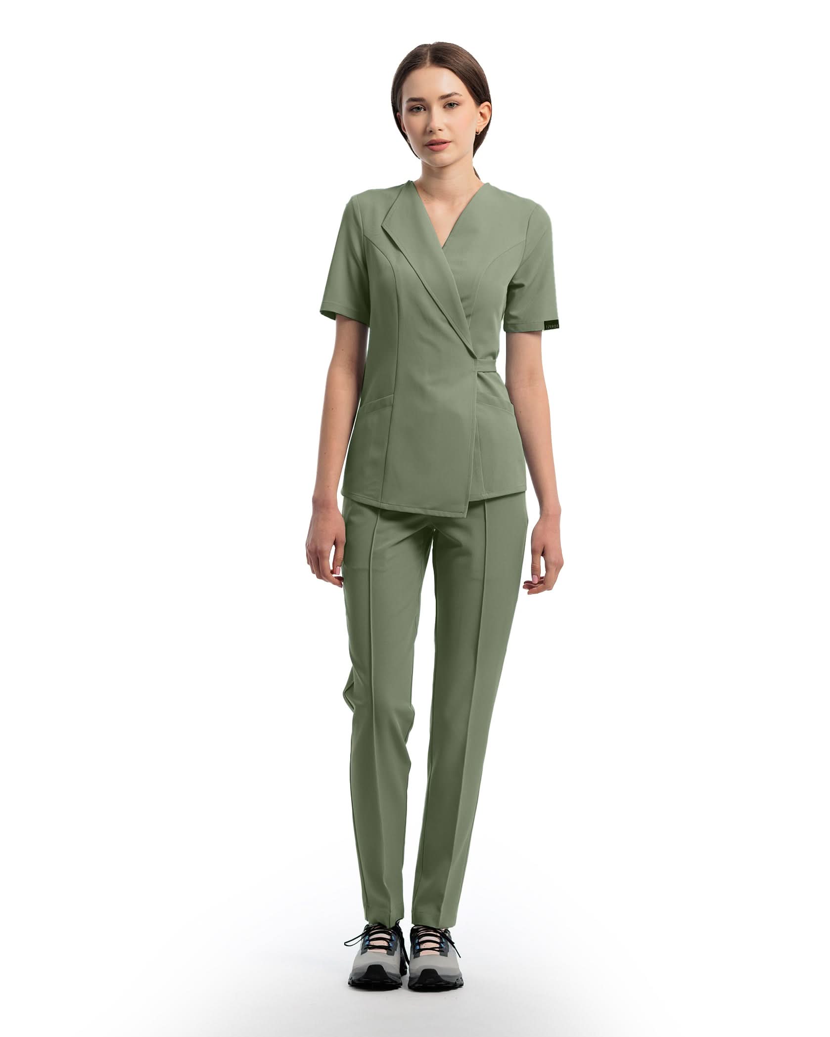 SIENA bluza medicala olive - Vedere frontala
