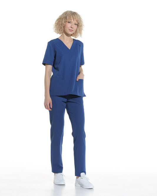 Bluza medicala VERSO royal blue - 1zero1.ro