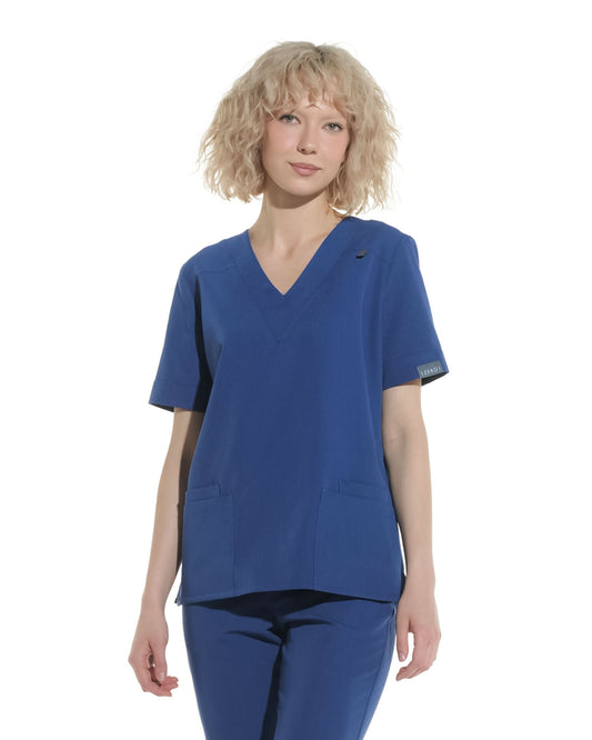 Bluza medicala VERSO royal blue - 1zero1.ro
