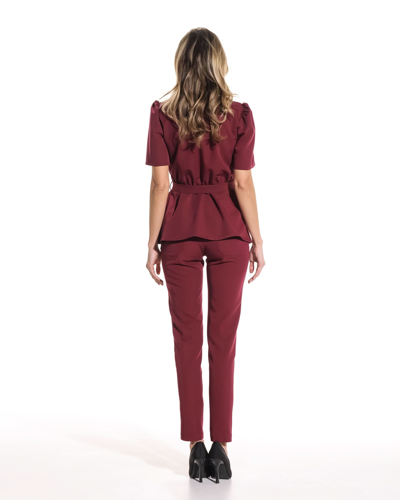 Bluza medicala MIRA bordo - 1zero1.ro