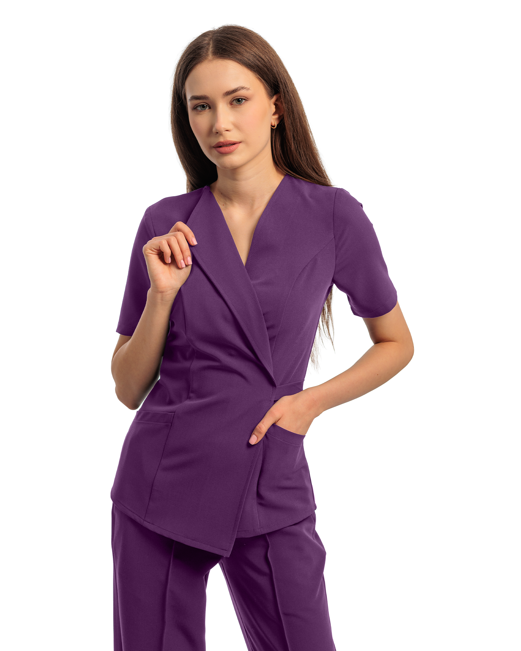 SIENA bluza medicala plum - Imagine 6