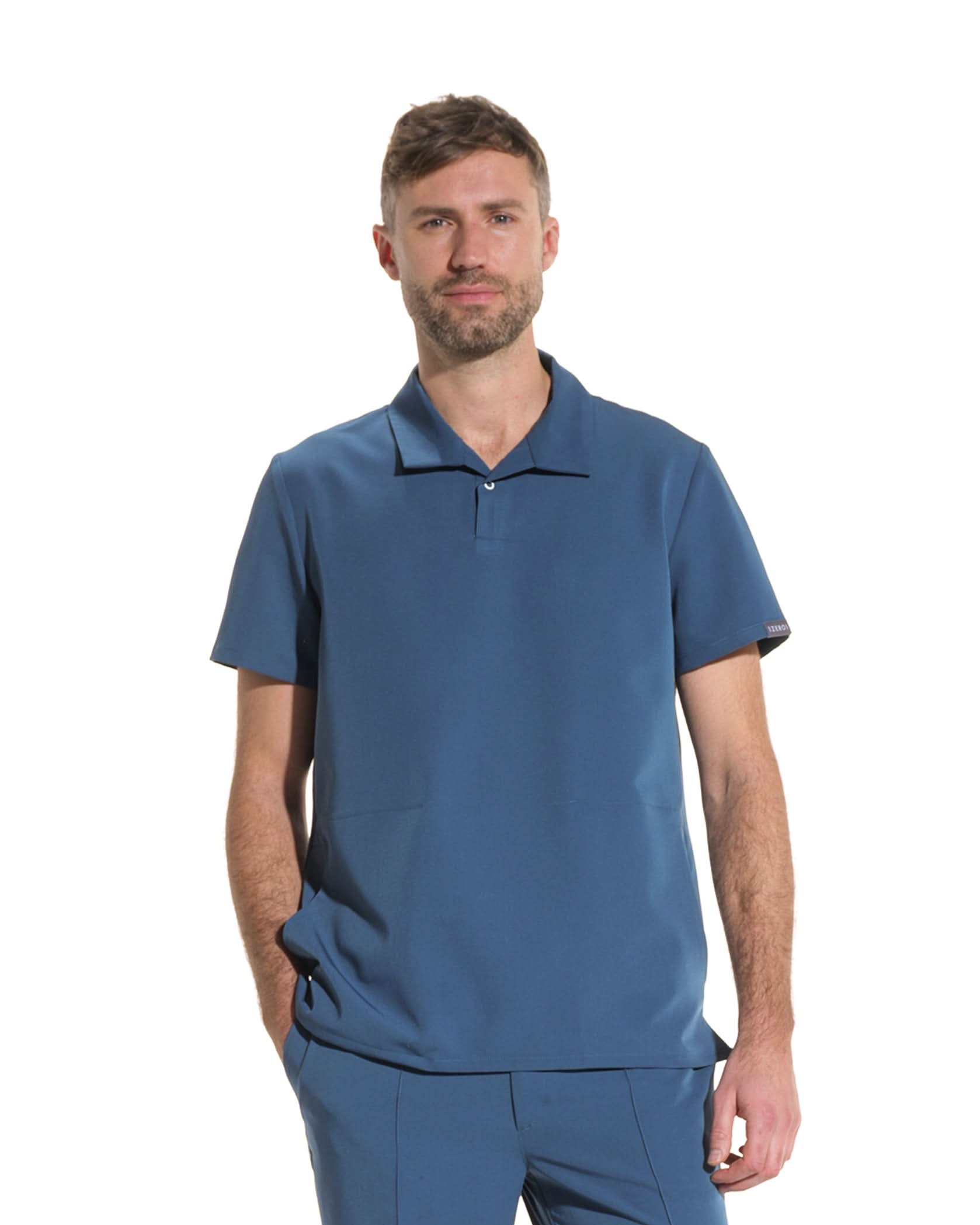 COS bluza medicala barbati marine - Detalii close up