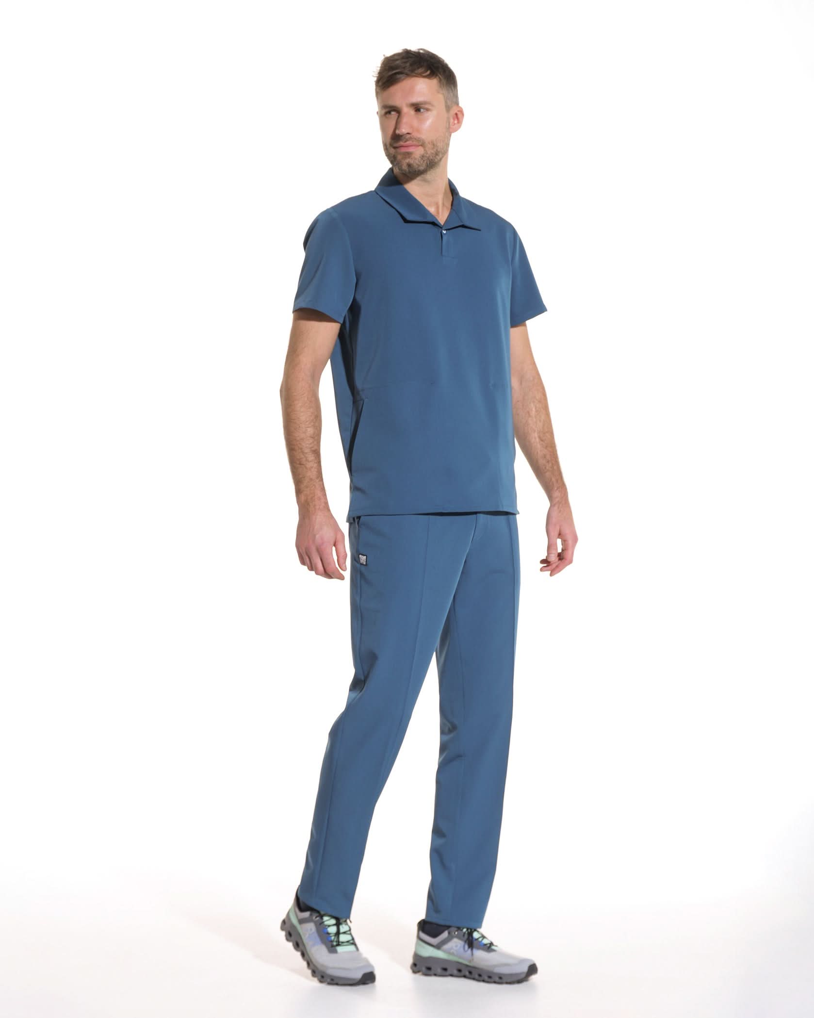 COS bluza medicala barbati marine - Imagine 3