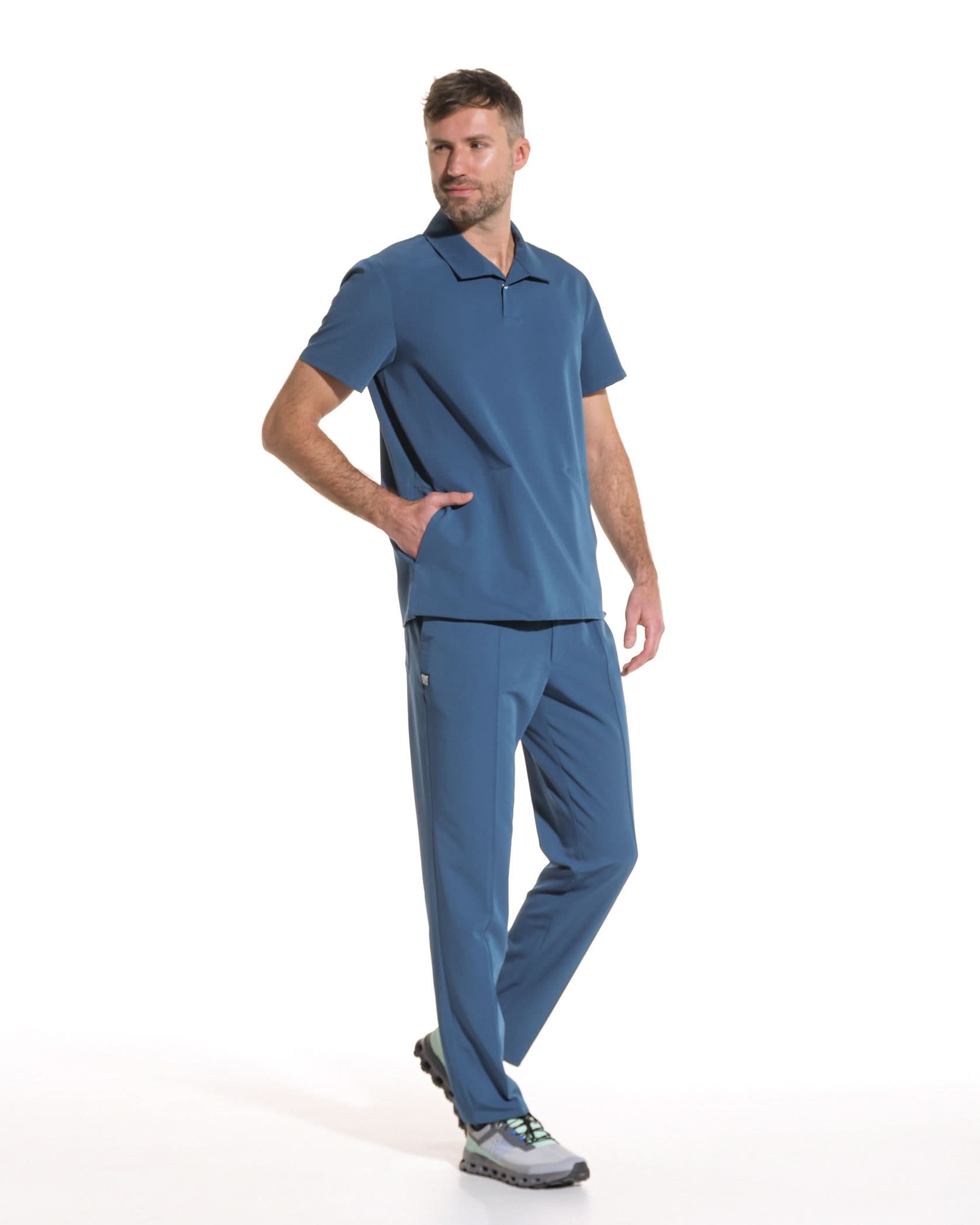 COS bluza medicala barbati marine - Imagine 4
