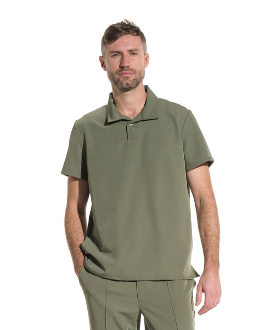 Bluza medicala barbati COS olive - 1zero1.ro
