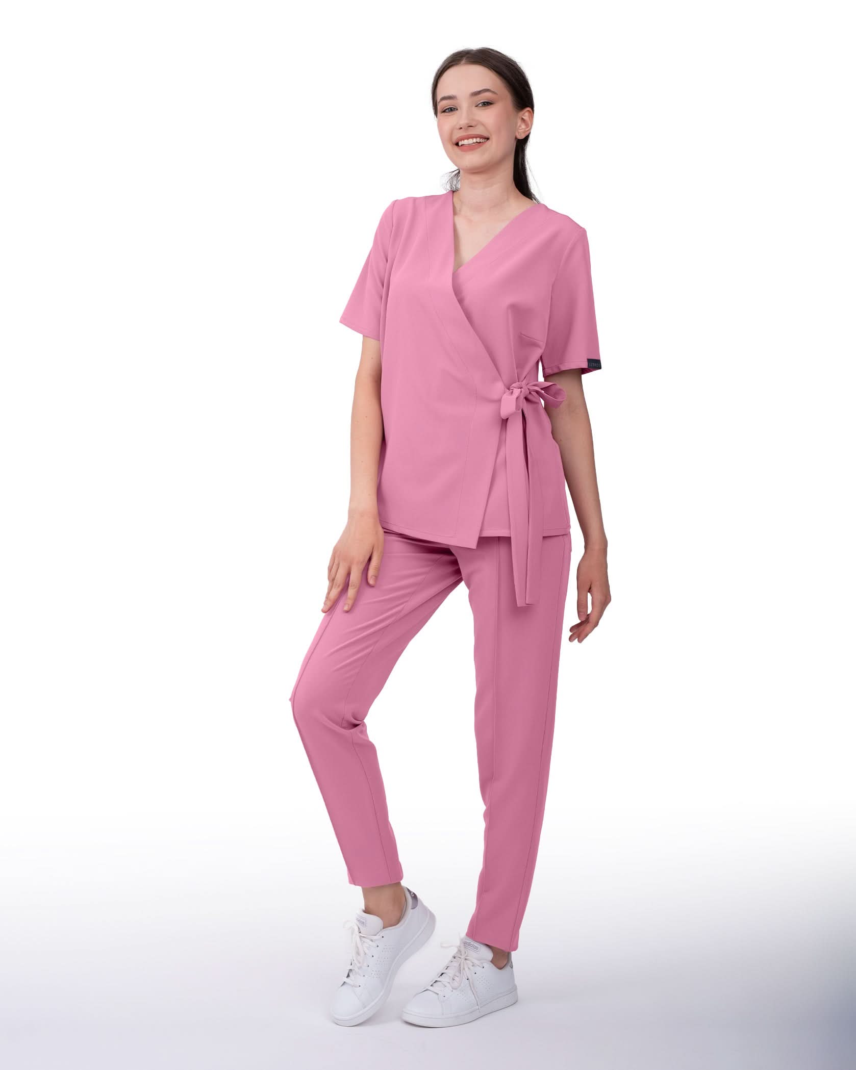 ANAIS Rose Dust Scrub Top - Close up details