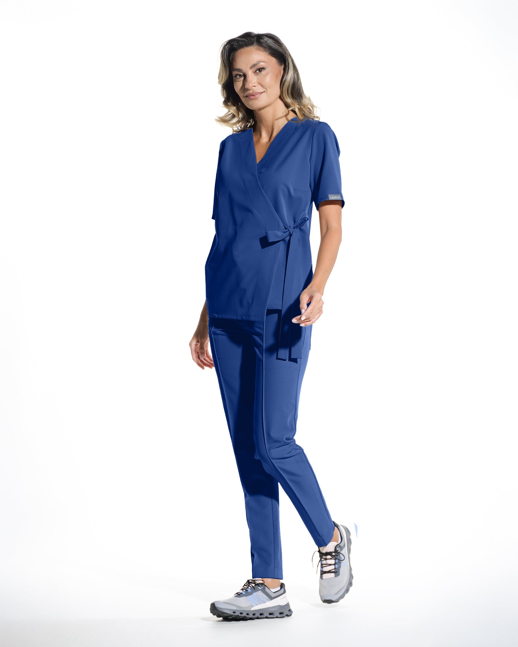 ANAIS Royal Blue Scrub Top - Image 4