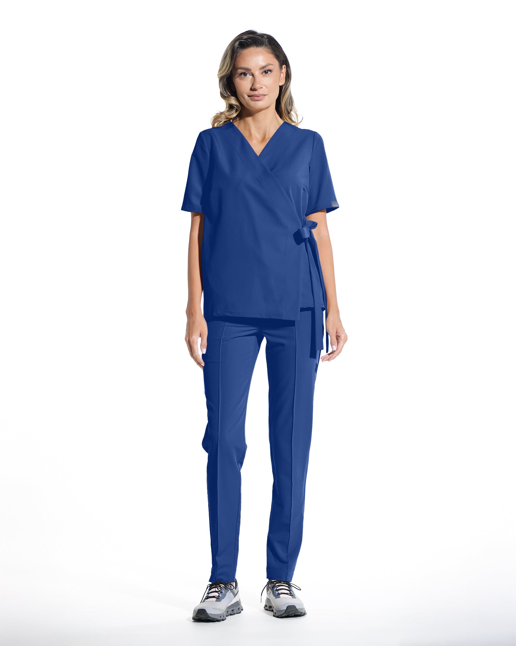 ANAIS Royal Blue Scrub Top - Image 3