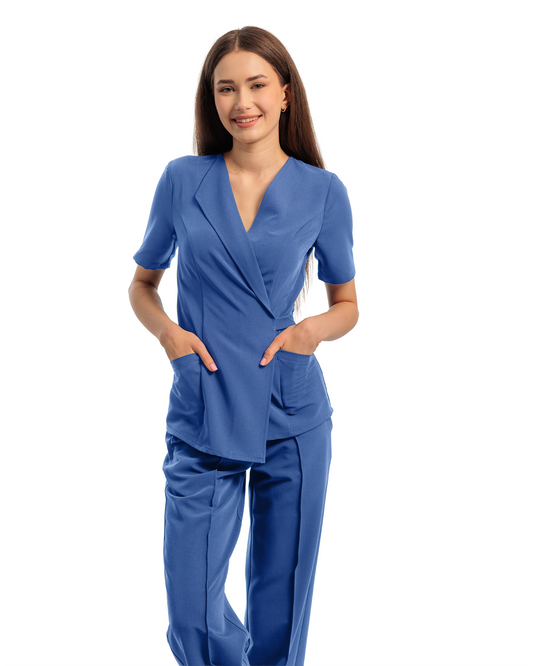 Costum medical STUDIO dama Royal Blue