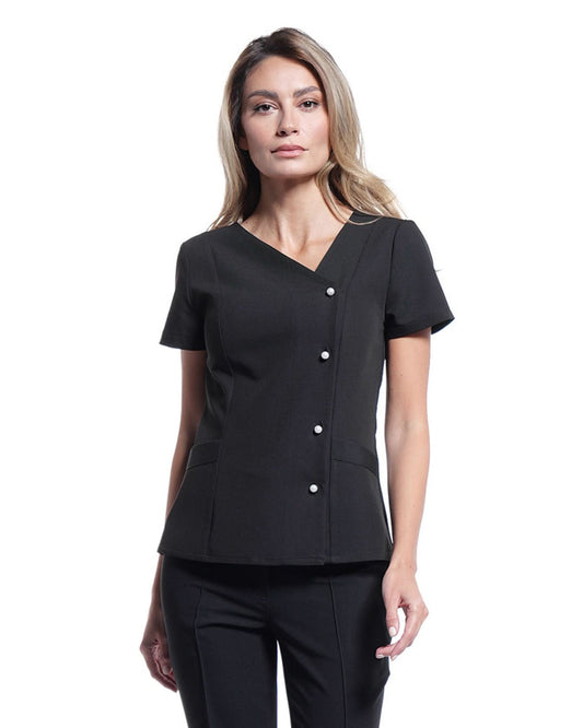 Bluza medicala PERLA negru - 1zero1.ro