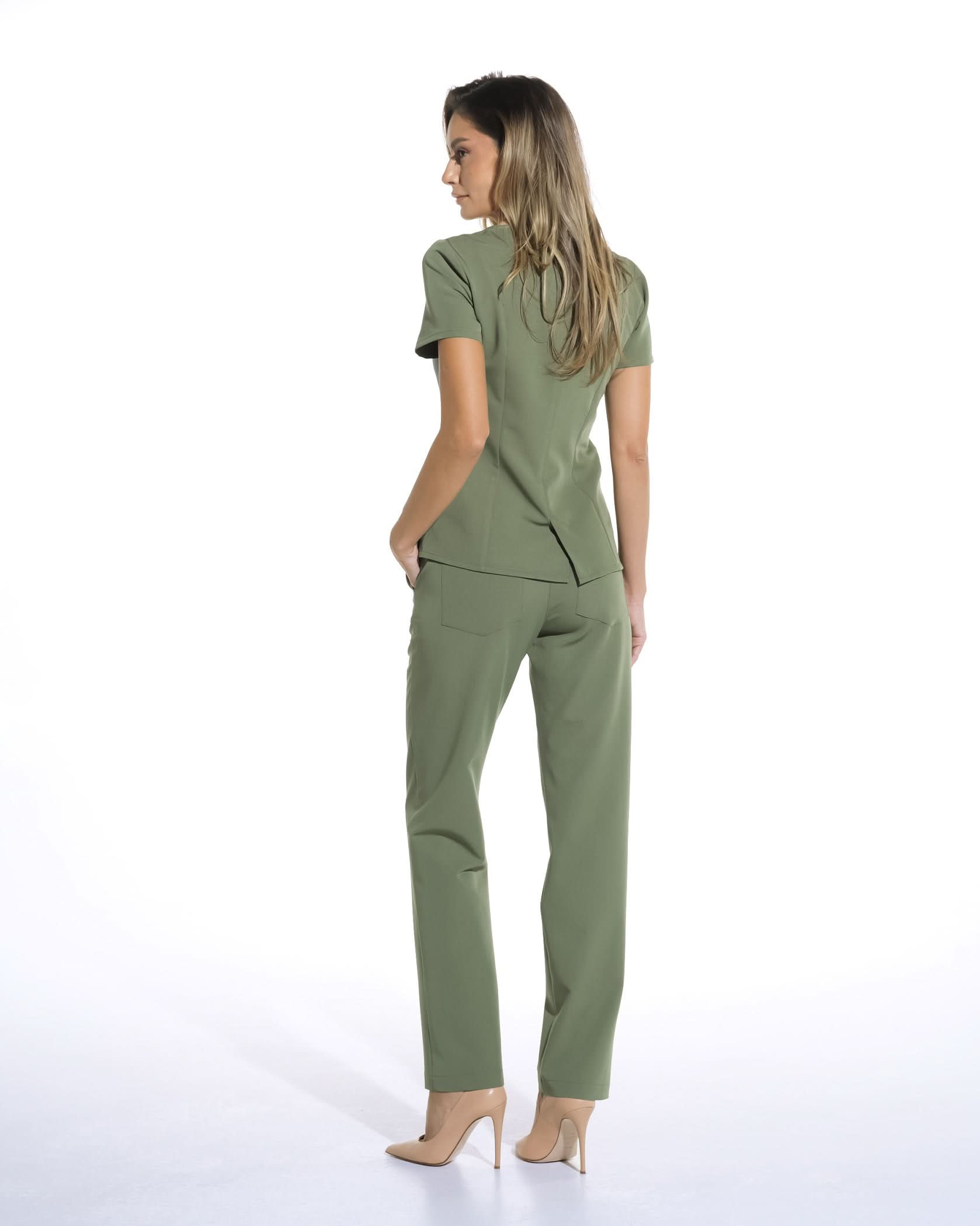 Bluza medicala PERLA olive - 1zero1.ro