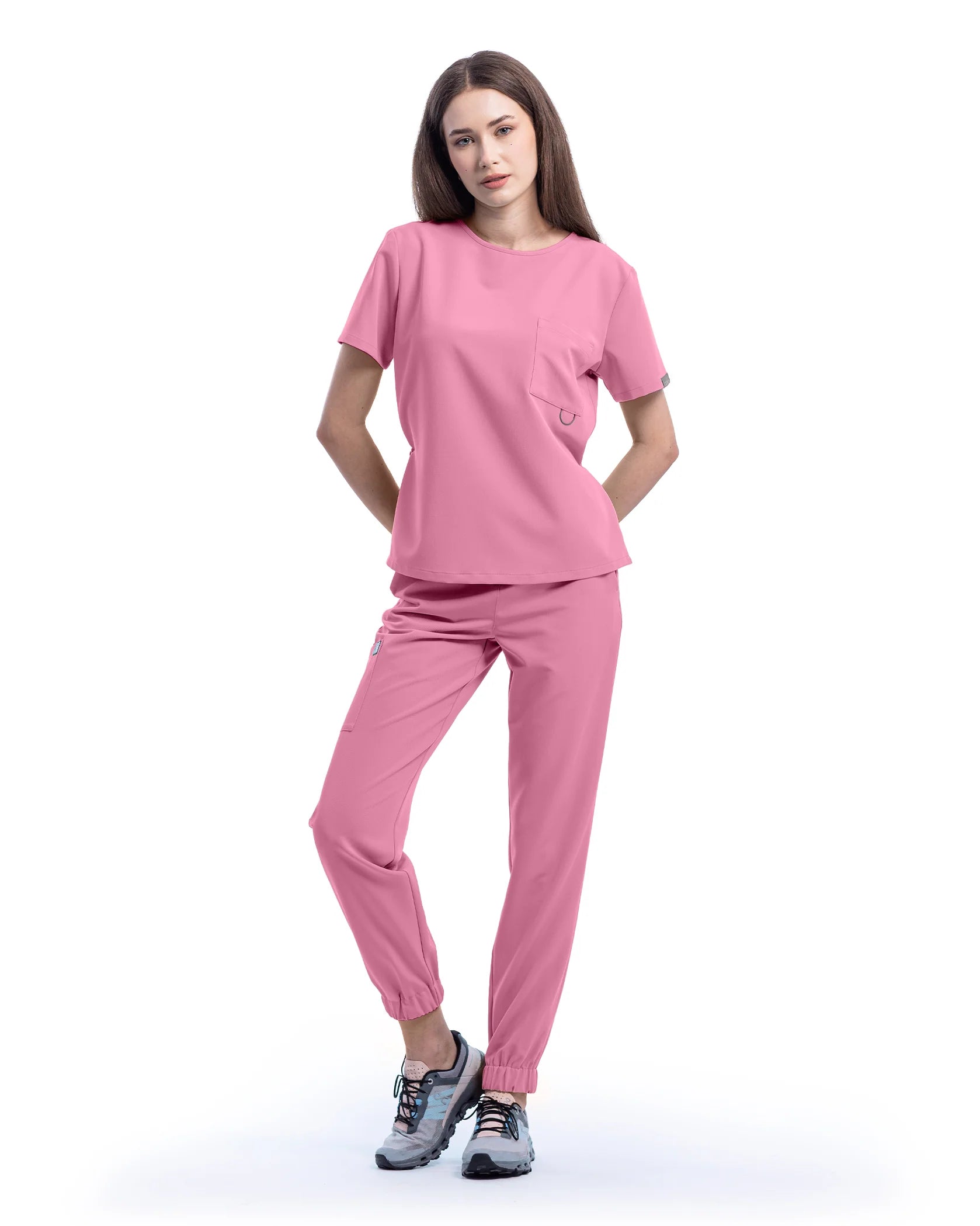 Costum medical ACTIVE Rose Dust - Vedere frontala