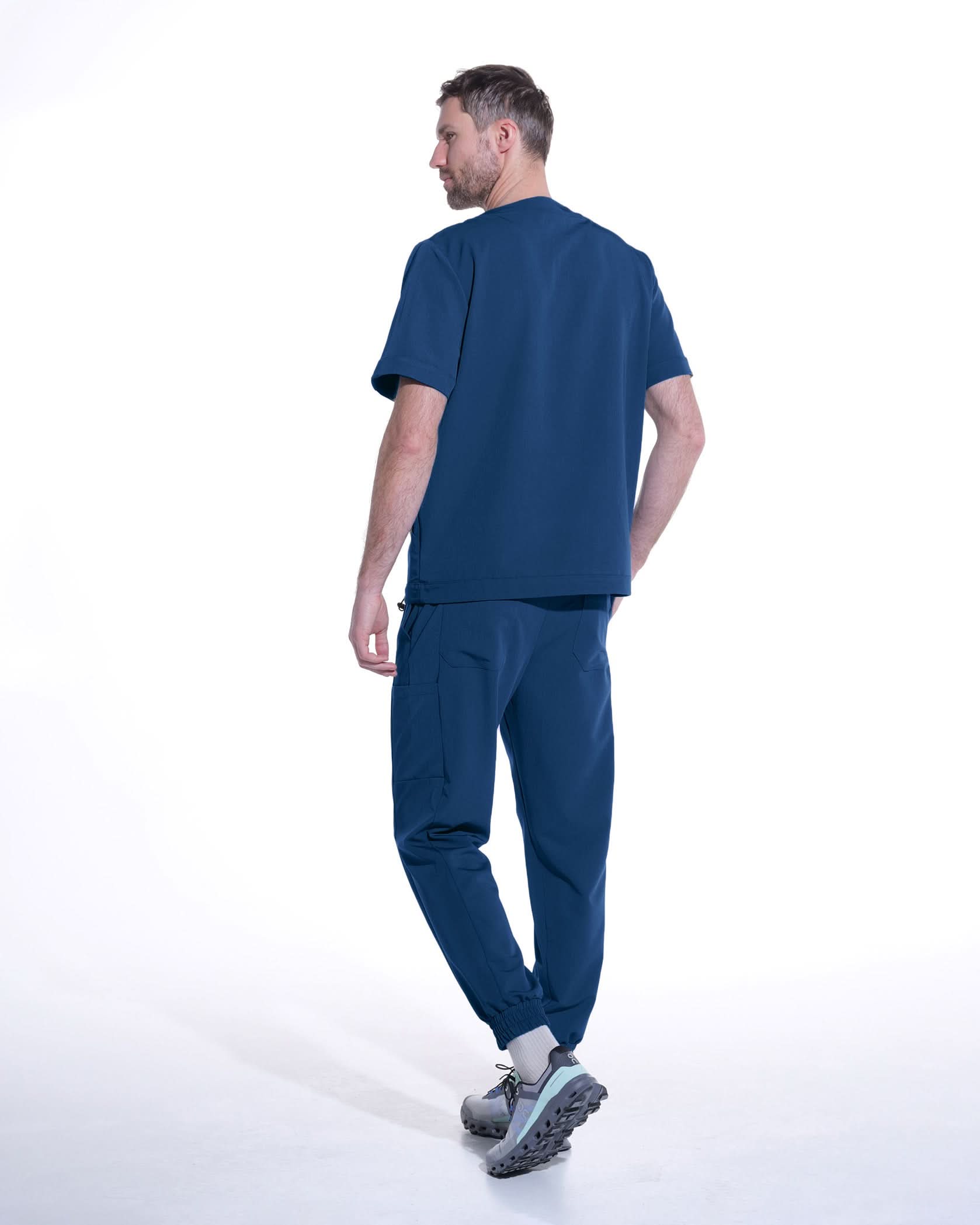 Bluza medicala barbati EVER royal blue - 1zero1.ro