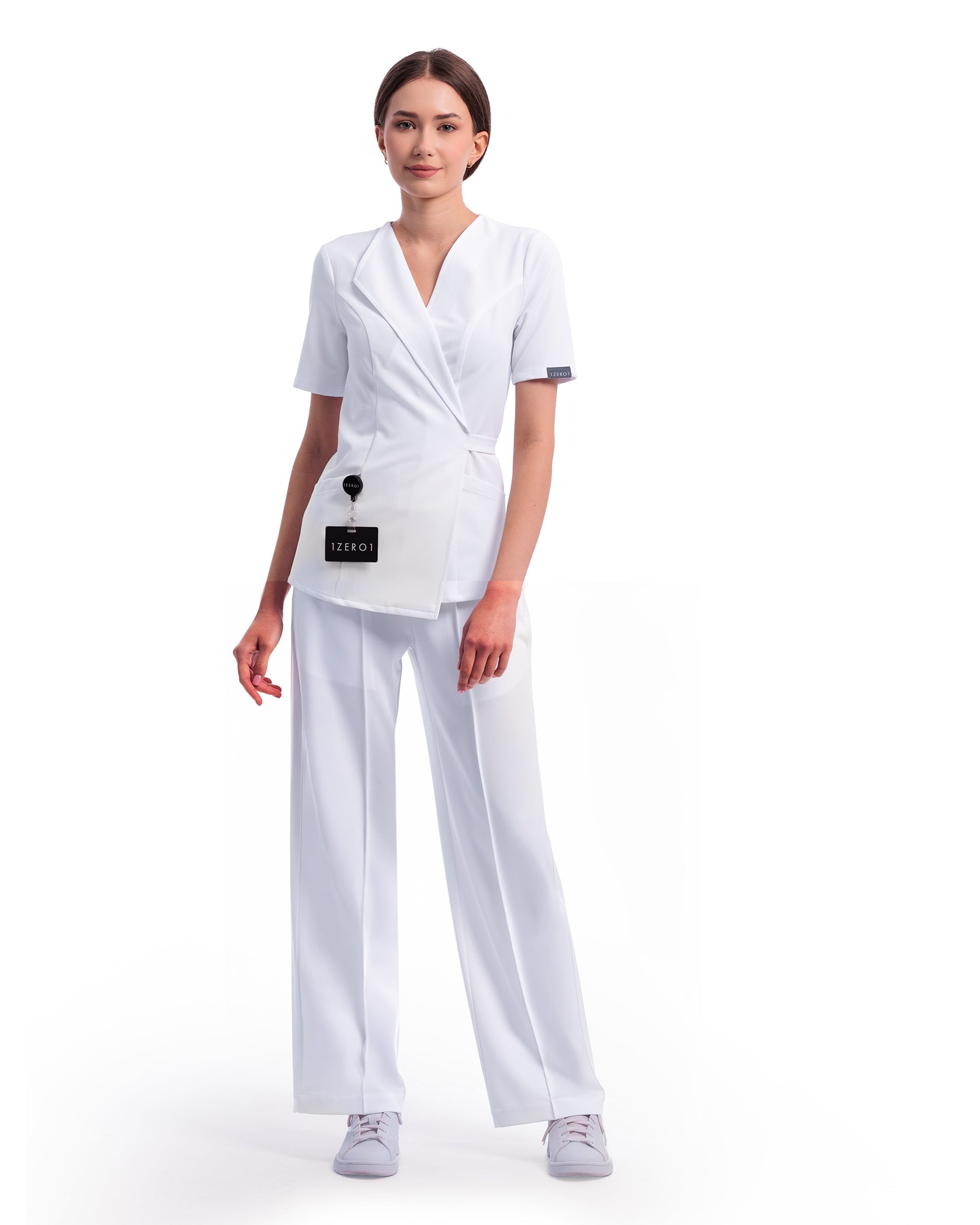 Bluza medicala SIENA alb - Imagine 4