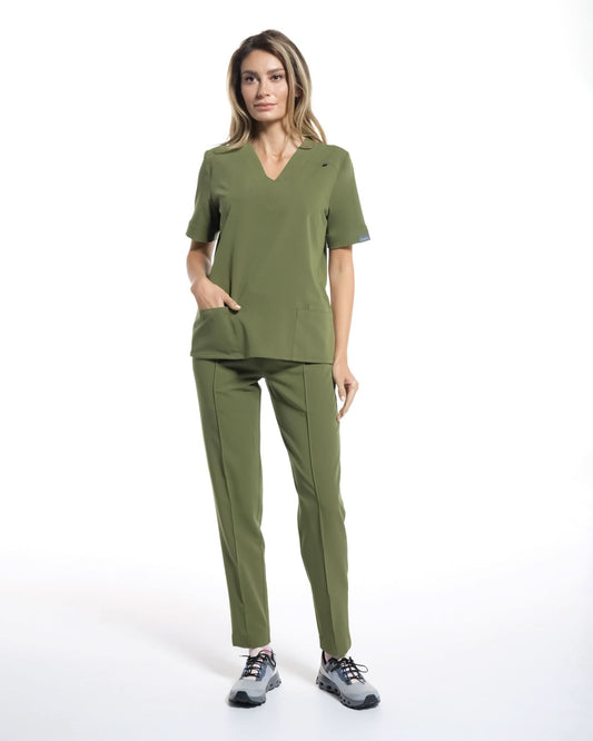 Bluza medicala VERSO olive - 1zero1.ro