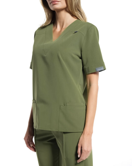 Bluza medicala VERSO olive - 1zero1.ro