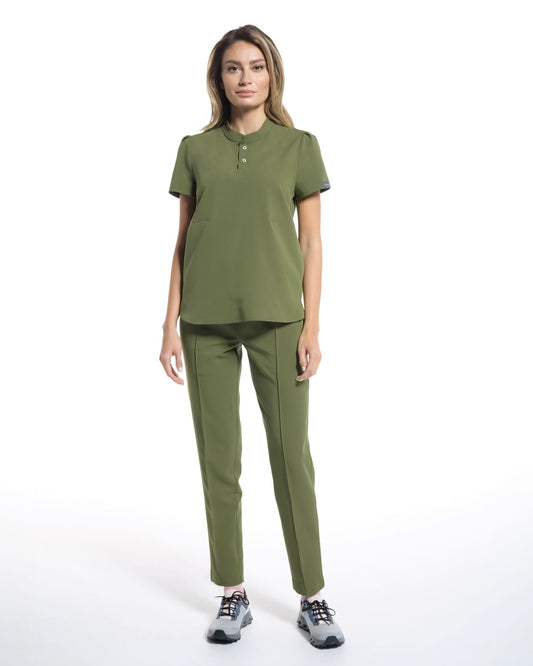 Bluza medicala FRIDA olive - 1zero1.ro
