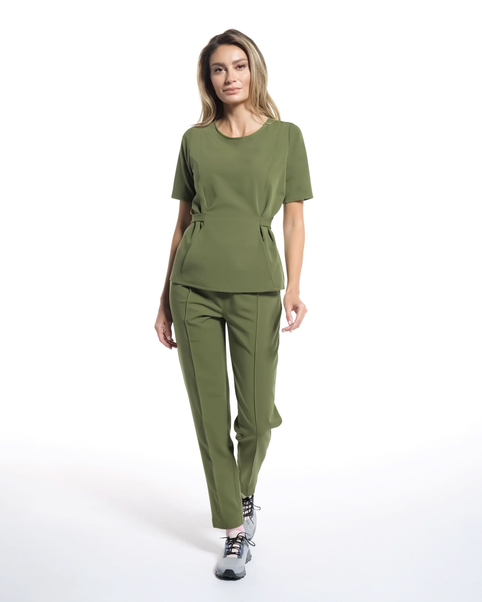 Bluza medicala THALYA olive - 1zero1.ro