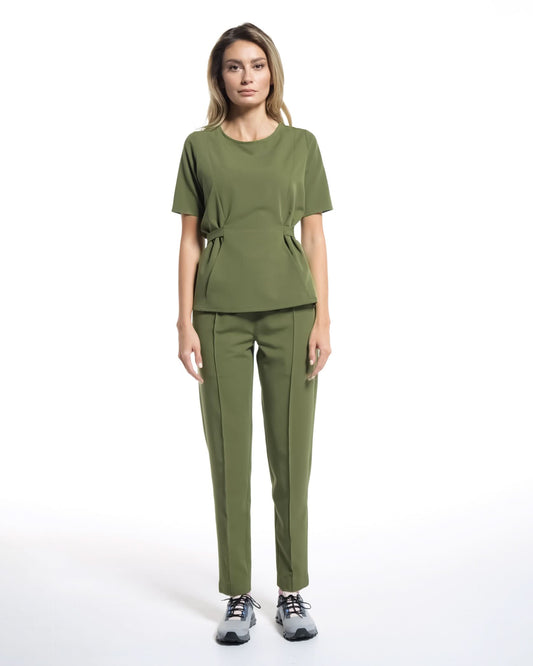 Bluza medicala THALYA olive - 1zero1.ro