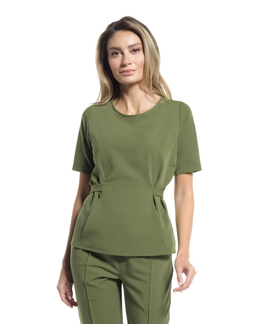 Bluza medicala THALYA olive - 1zero1.ro