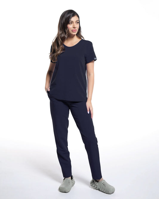 Bluza medicala AMBRA bleumarin - 1zero1.ro