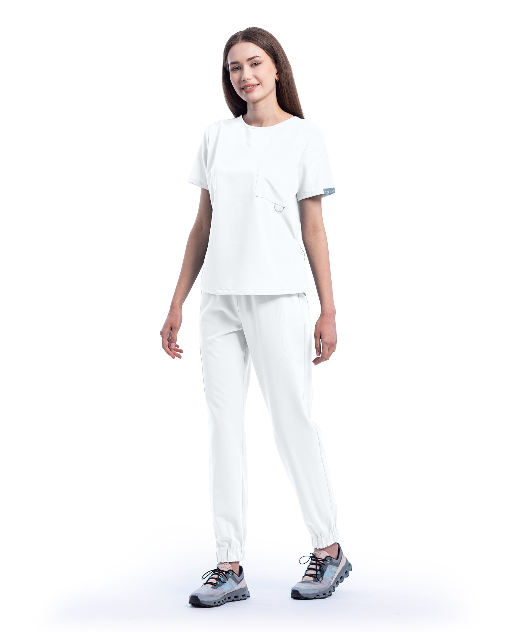Costum medical ACTIVE Alb - Imagine 5