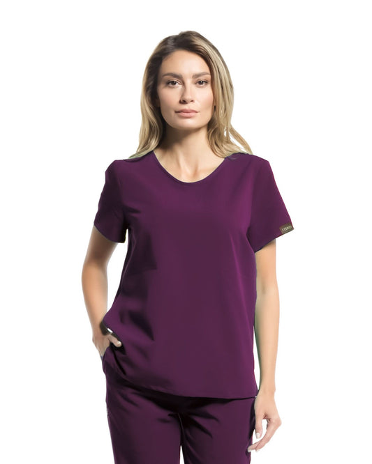 Bluza medicala AMBRA plum - 1zero1.ro