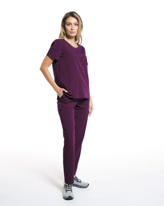 Bluza medicala AMBRA plum - 1zero1.ro