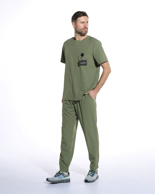 Bluza medicala barbati RIZZ olive