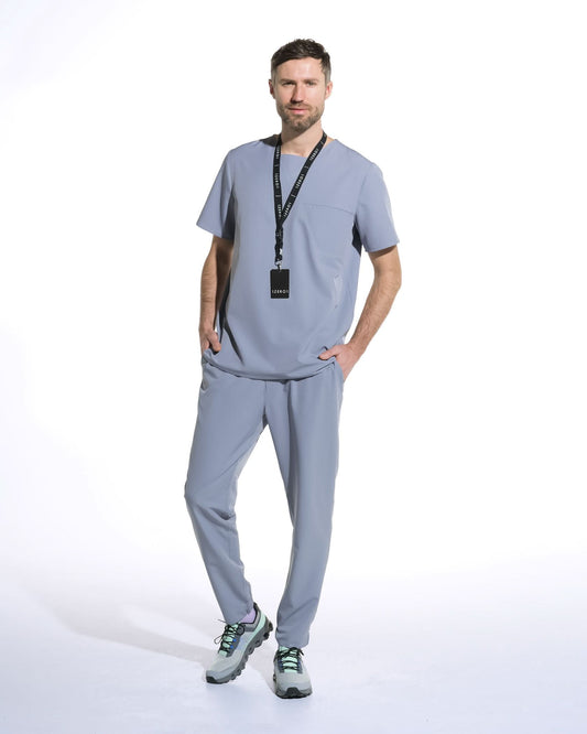 Bluza medicala barbati RIZZ gri