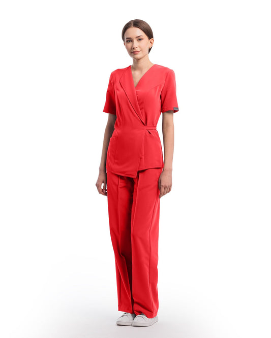 Costum medical STUDIO dama Rosu