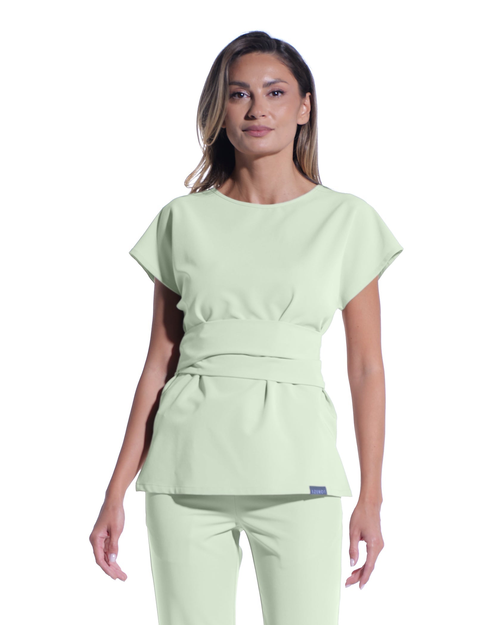 Costum medical STYLE Matcha - Detalii close up