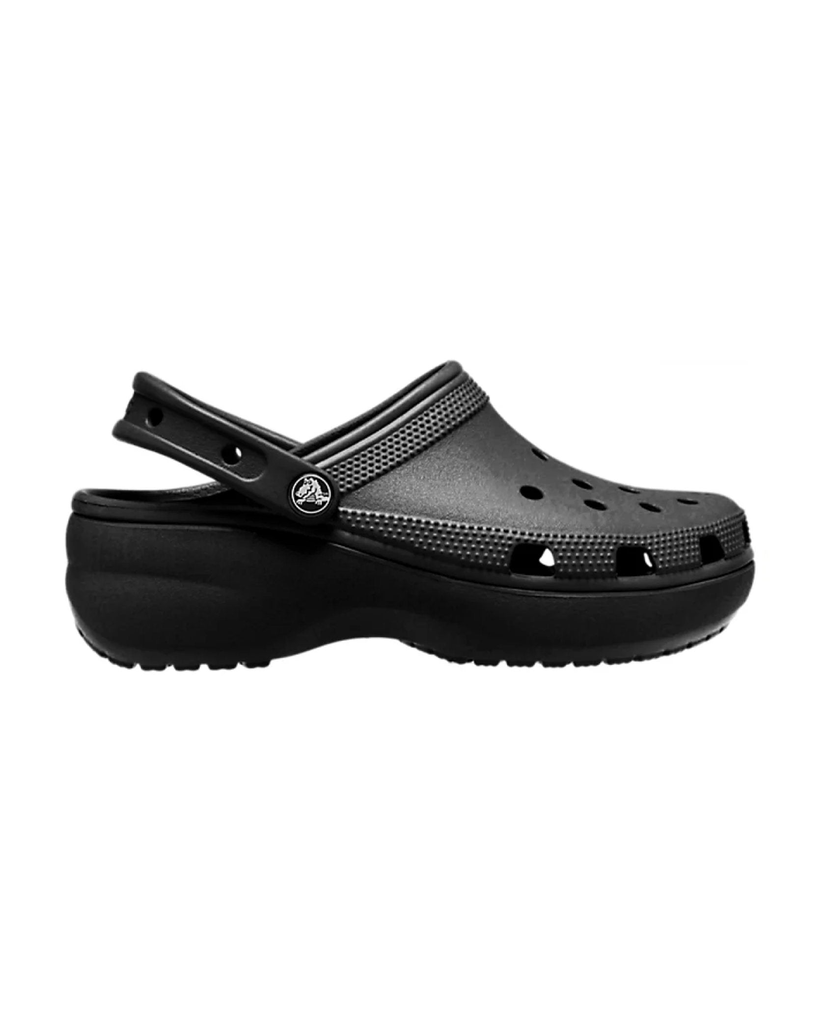 CROCS CLASSIC PLATFORM White Clogs - Front view