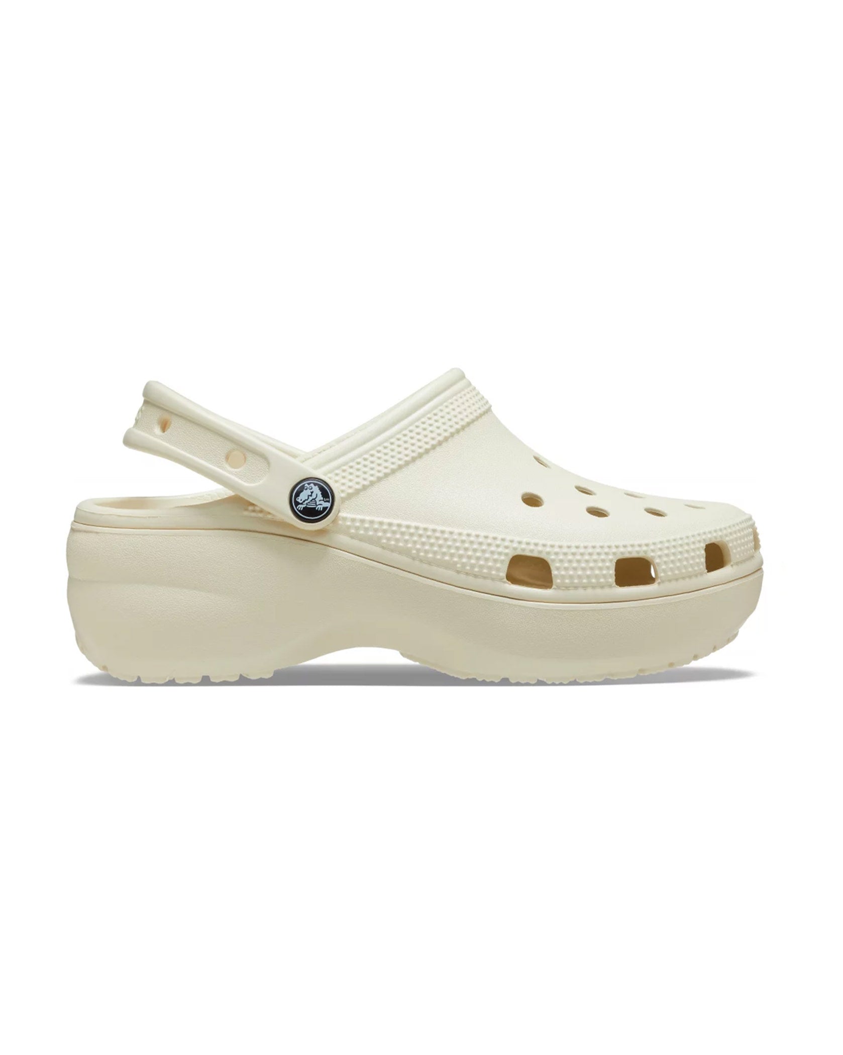 Saboti CROCS CLASSIC PLATFORM Bone - Vedere frontala