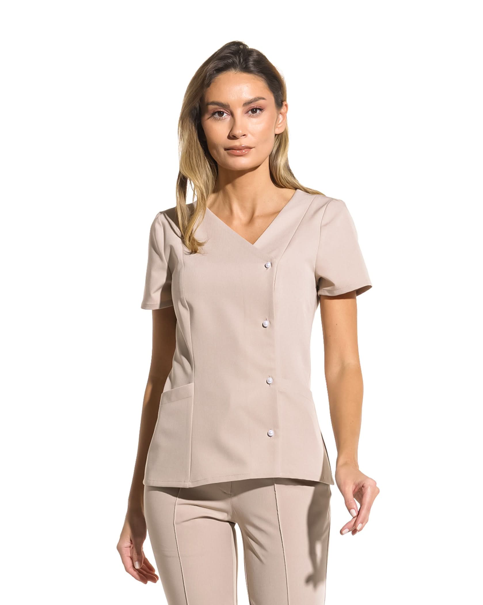 Bluza medicala PERLA latte - 1zero1.ro