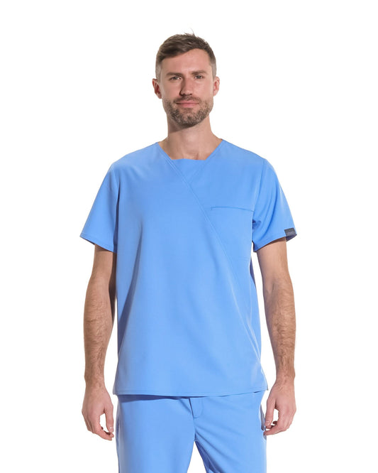 Bluza medicala barbati RIZZ ciel