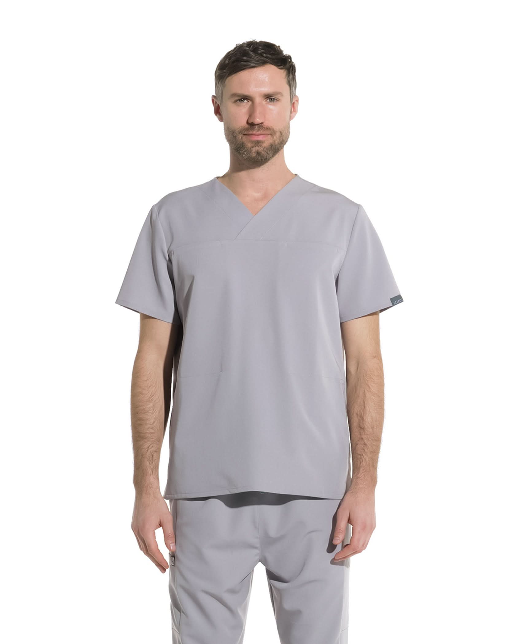 Bluza medicala barbati WAVE gri - 1zero1.ro