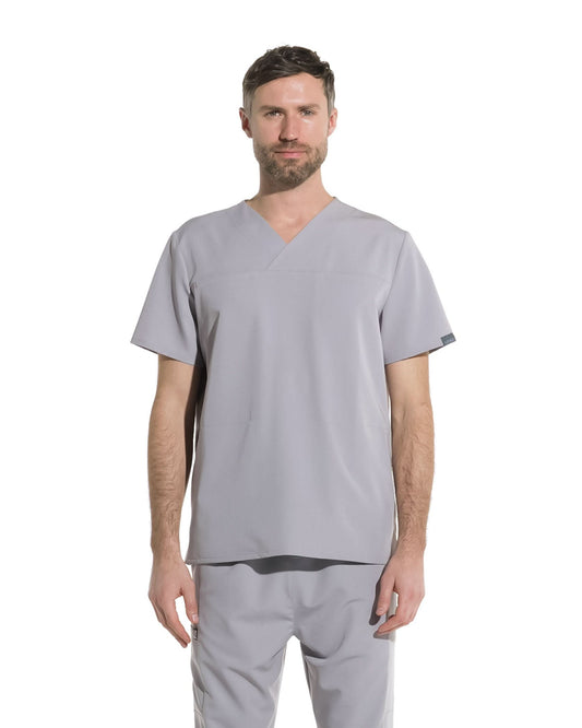 Bluza medicala barbati WAVE gri - 1zero1.ro