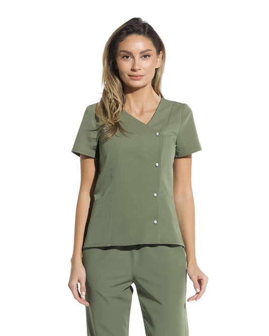 Bluza medicala PERLA olive - 1zero1.ro