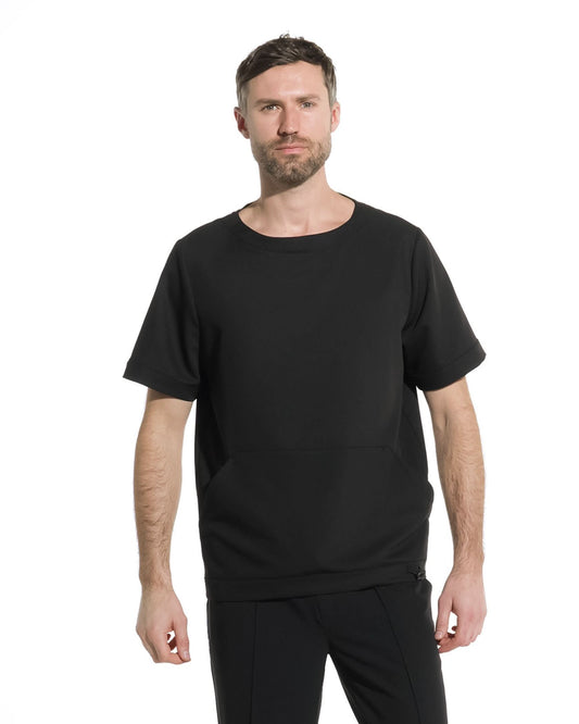 Bluza medicala barbati EVER negru - 1zero1.ro