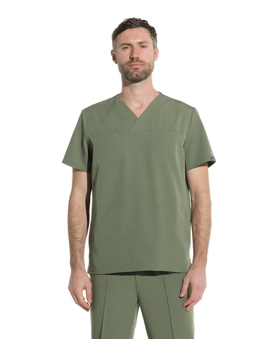 Bluza medicala barbati WAVE olive - 1zero1.ro