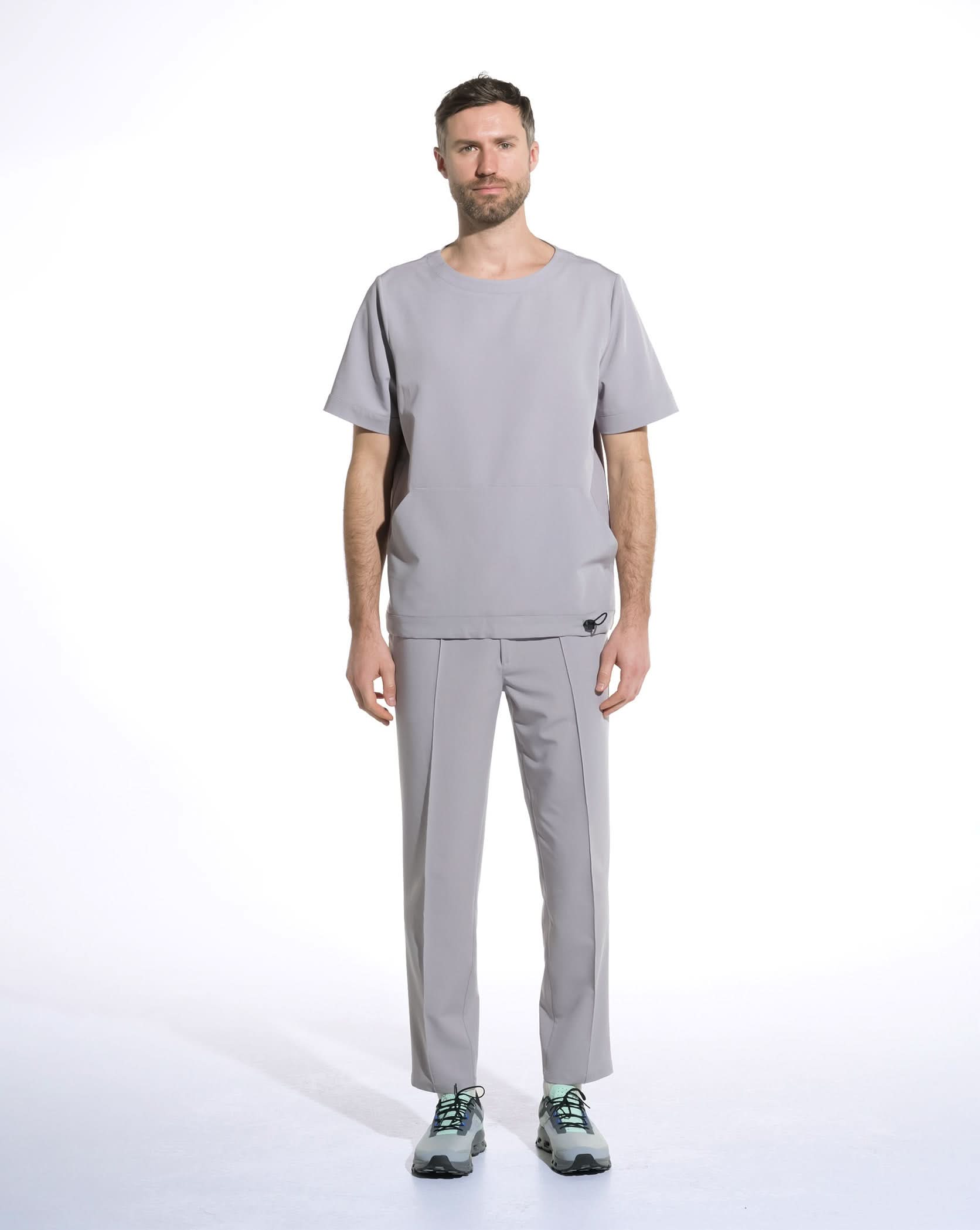 Bluza medicala barbati EVER gri - 1zero1.ro