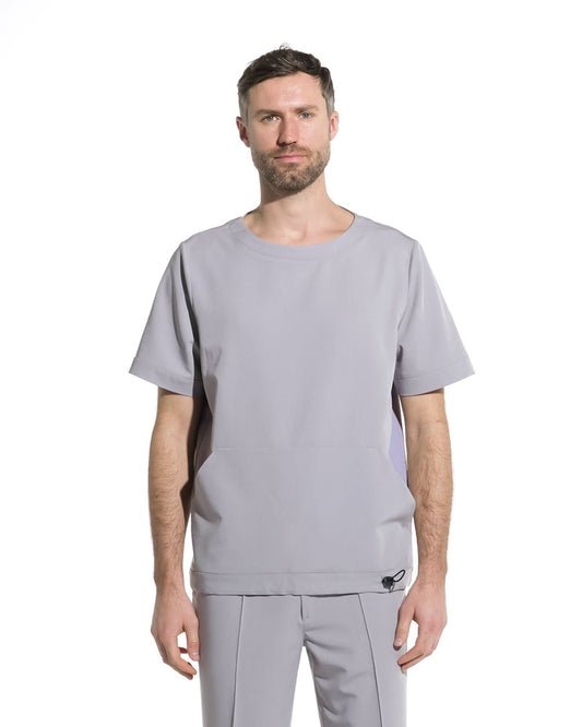 Bluza medicala barbati EVER gri - 1zero1.ro