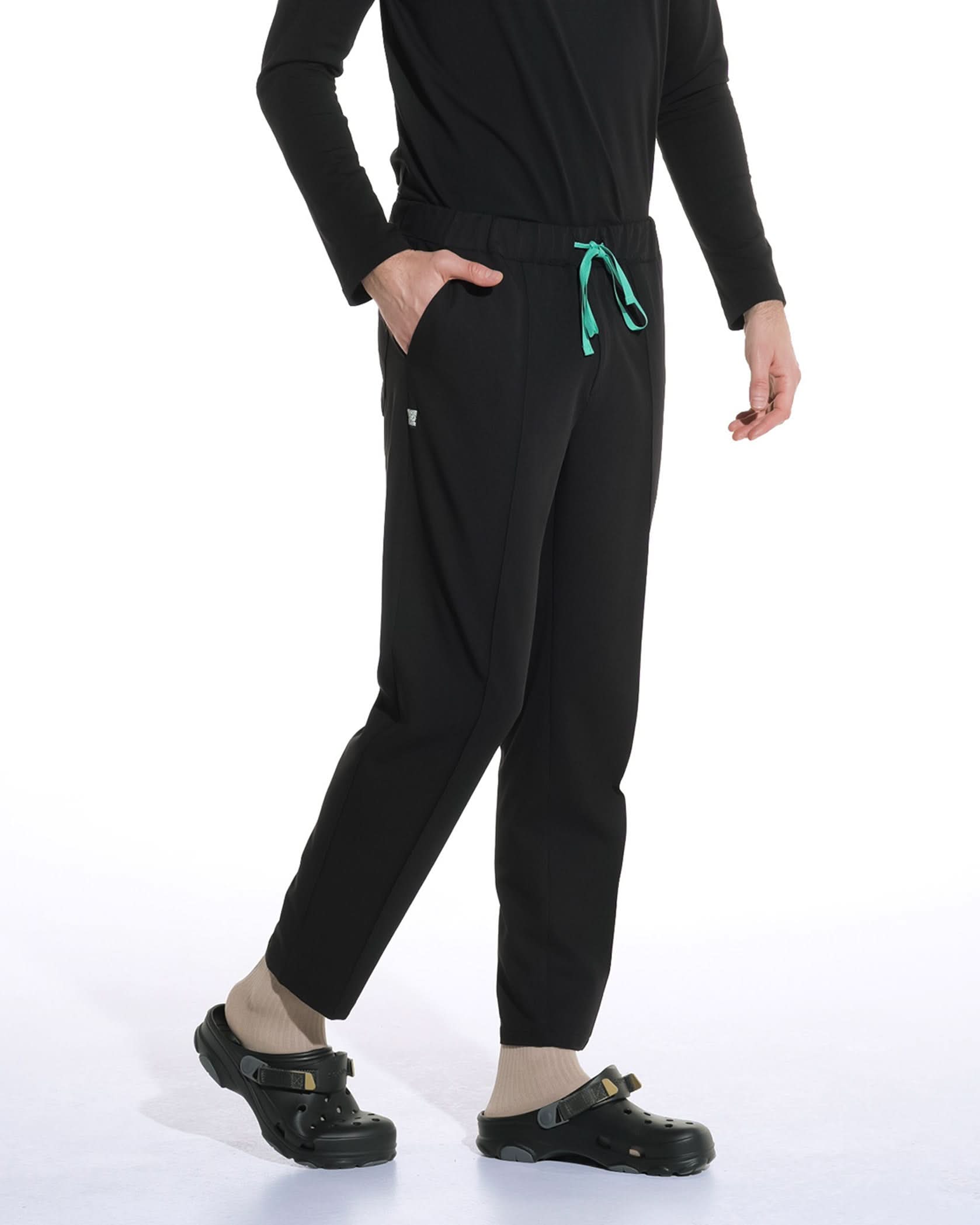 Pantaloni medicali barbati NORM negru - 1zero1.ro